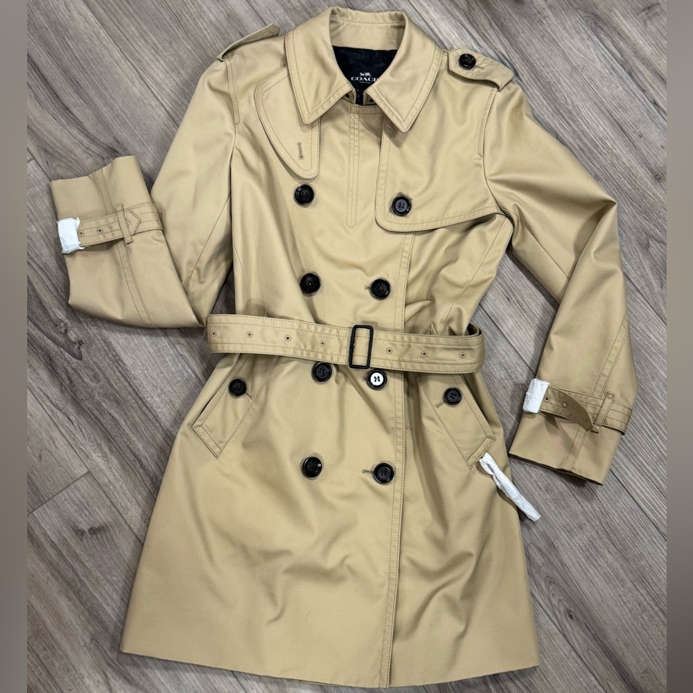 Coach Double-Breasted Trench Coat